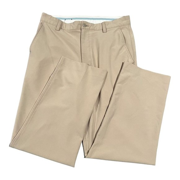 Footjoy FJ Athletic Fit Stretch Golf Pants Men's Size W32/L30 Brown Color - Picture 1 of 8